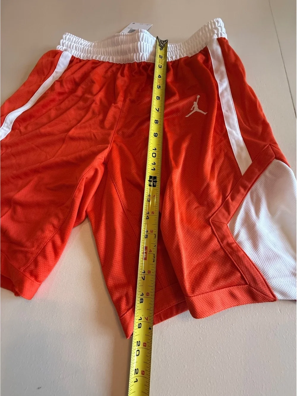 Jordan Men's Training Shorts Size M Orange with White Accents